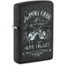 Zippo Johnny Cash Black Crackle Pocket Lighter