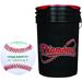 Diamond 6-Gallon Ball Bucket with 30 DOL-A USSSA League Baseballs