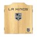 Los Angeles Kings Logo Dart Board Cabinet Set with 6 Steel Tip Darts