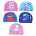 5Pieces Children Swim Hats Wear-resistant Swimming Caps Polyester Swimming Hats Kids Accessory
