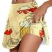 TAIAOJING Women s Tennis Skorts with Pockets Casual Prints Tennis Skirt Yoga Sport Active Skirt Shorts Skirt