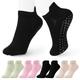 4 Pairs Yoga Socks Short Pure Cotton Fitness Pilates Gripper Slipper Women Ankle Breathable