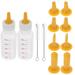 2 Set Feeding Bottle Pet Supplies Water Silicone Baby Bottles Milk Feeder Cat Nursing Newborn Mother