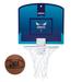 Franklin Sports NBA Charlotte Hornets Mini Over the Door Basketball Hoop - Kids Indoor Mini Basketball Hoop with Basketball - NBA Fan Shop Mini Hoop for Bedroom + Office - Over the Door Mini Hoop Set