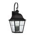 Quoizel MHE8412K Millhouse 27.25 4-Light Outdoor Wall Lantern in Mystic Black