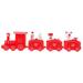 Christmas Train Toy Children s Cake Decoration Ornaments Birthday Gift Toys (white) Gofts Decorations Plastic Red