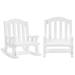 Doll House Rocking Chair Tiny Wooden Dollhouse Accessory Chairs Rocking-chair Solid White
