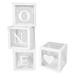 Balloon Box Baby Blocks for Shower Bubble Decorations Balloons Clear Boxes Boy Welcome White