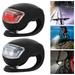 Ghopy 2pcs Silicone Bicycle Lights LED Bike Light Waterproof Bicycle Front Rear Light 3 Switching Modes Bicycle Lights Frog LED Bike Headlight Bike Taillight Safety LED Bike Lamps for Road Bike MTB