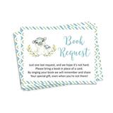 Inkdotpot 30Hippo Jungle Animals Baby Shower Book Request Cards Bring A Book Instead Of A Card Baby Shower Invitations Inserts Games