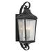 Kichler 49738 Forestdale 3 Light 31 Tall Outdoor Wall Sconce - Black