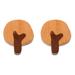 Fun Animal Solid Wood Hook Wooden Coat Hooks Wall Mounted Household Decor Child Sticky Cute 2 PCS