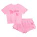 Girls Toddler Fanatics Branded Pink New York Yankees Dugout Cute T-Shirt & Shorts Set