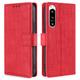 Crocodile textured leather case for Sony Xperia 5 IV - Red