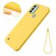 Matte liquid silicone cover for Nokia C31 - Yellow