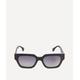 Fendi Women's Angular Black Acetate Sunglasses One size