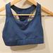 Nike Intimates & Sleepwear | Euc Nike Deep Blue Size Medium With Black Check Sports Bra | Color: Blue/Green | Size: M