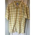 Columbia Shirts | Columbia Mens Size Xxl Yellow Short Sleeve Button Up Shirt | Color: Yellow | Size: 2xl