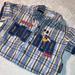 Disney Shirts & Tops | G1 - Disney Plaiid Button Down Mickey Mouse Shirt | Color: Blue/Yellow | Size: 9mb