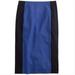 J. Crew Skirts | J. Crew Blue Vertical Color Block Pencil Skirt. Size: 8 | Color: Blue | Size: 8