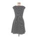 Gap Casual Dress - A-Line: Gray Stripes Dresses - Women's Size 6 Tall