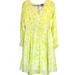 Torrid Dresses | Beautiful Torrid Lime/Chartreuse And White Floral Midi Dress, Modest, Keyhole | Color: Green/White | Size: Xl