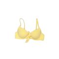 Shade & Shore Swimsuit Top Yellow Print V Neck Swimwear - Women's Size Small