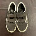 Vans Shoes | Boys Vans Size 3 Grey Velcro Shoe | Color: Gray/White | Size: 3b