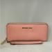 Michael Kors Bags | Michael Kors Leather Continental Wristlet In Sunset Rose | Color: Gold/Pink | Size: Os