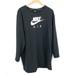 Nike Dresses | Nike Air Mini Fleece Cotton Sweatshirt Dress Black Athleisure Athletic Comfy 1x | Color: Black | Size: 1x