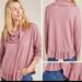 Anthropologie Tops | Anthropologie Addie Maeve Cowl Neck Waffle Top Size Small | Color: Pink/Purple | Size: S