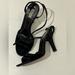 Burberry Shoes | Burberry Woman’s Black Velvet Sandal Size 8, Authentic And Classic | Color: Black | Size: 8