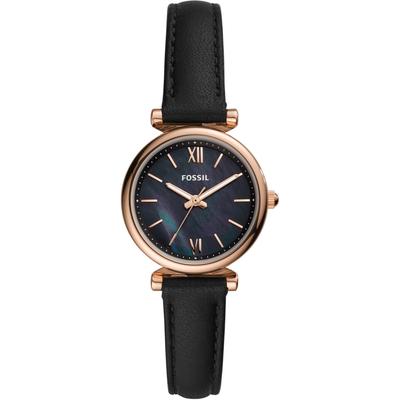 Quarzuhr FOSSIL "CARLIE MINI", schwarz, Armbanduhren, Damen, Armbanduhr, Damenuhr, Lederarmband Image
