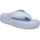 Zehentrenner CROCS "Getaway Platform Flip" Gr. 39, blau (hellblau) Damen Schuhe Strandschuhe