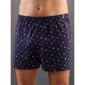 Boxershorts KINGS CLUB Gr. 8, 2 St., blau (marine, bedruckt) Herren Unterhosen Slips, Schlüpfer