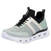 Slip-On Sneaker RIEKER SPORT, Damen, Gr. 39, grün (mint kombiniert), Textil, Lederimitat, sportlich, Schuhe Sneaker, Chunky Slipper, Freizeitschuh in veganer Verarbeitung, Topseller