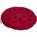 LGZY Papasan Chair Cushion, Thick Chair Cushion Pad Seat Cushion for Outdoor Egg Chair Saucer Chair Rattan Swivel Chair Swing Chair Hanging Chair Indoor and Outdoor,Wine Red,130x130cm