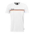 Kempa T-Shirt Team Germandy T-Shirt mit Deutschland-Muster - weiß