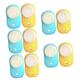 POPETPOP 10 Pcs Double Sided Facial Cleansing Brush Facial Cleaning Brush Hand Tool Manual Massage Tools Facial Massage Tools Silicone Facial Scrubber Travel Handle Pores Silica Gel