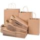 JOHOUSE paper bags with handles bulk，brown paper bags with handles brown paper bags