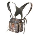 MDSTOP Binocular Harness Chest Pack, Bino Case with Rangefinder Pouch & Rain Cover, Bino Straps Secure Your Binoculars, Binocular Pack for Bird Watching, Hunting, Travel, Sports (New Leaf Camouflage)