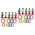 Toddmomy 2pcs Ring Toy Inflatable Nutcrackers Ring Toss Outdoor Kids Toys Inflatable Toss Toy Reindeer Ring Toss Game Christmas Throwing Game Xmas Pvc Parent-child Cartoon Christmas Ring