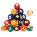 Professional Standard Billiard Ball Set, 57.2mm Resin SmallBalls Full Pool Table Balls Set for Game and Sport