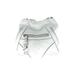 B Makowsky Leather Crossbody Bag: Metallic White Print Bags