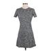Theory Casual Dress - Mini: Gray Marled Dresses - Women's Size Small