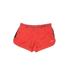 Nike Athletic Shorts: Red Color Block Activewear - Women's Size Medium