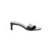 H&M Sandals: Slip-on Kitten Heel Classic Black Solid Shoes - Women's Size 41 - Open Toe