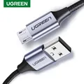 Ugreen-Câble Micro USB Type-C 3A en Nylon pour Recharge Rapide et Transfert de Données Cordon de