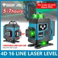 Niveau Laser 4D 16 Lignes 2x4000mAh Batterie 360 Lumière Croisée Horizontale et Verticale Mesure