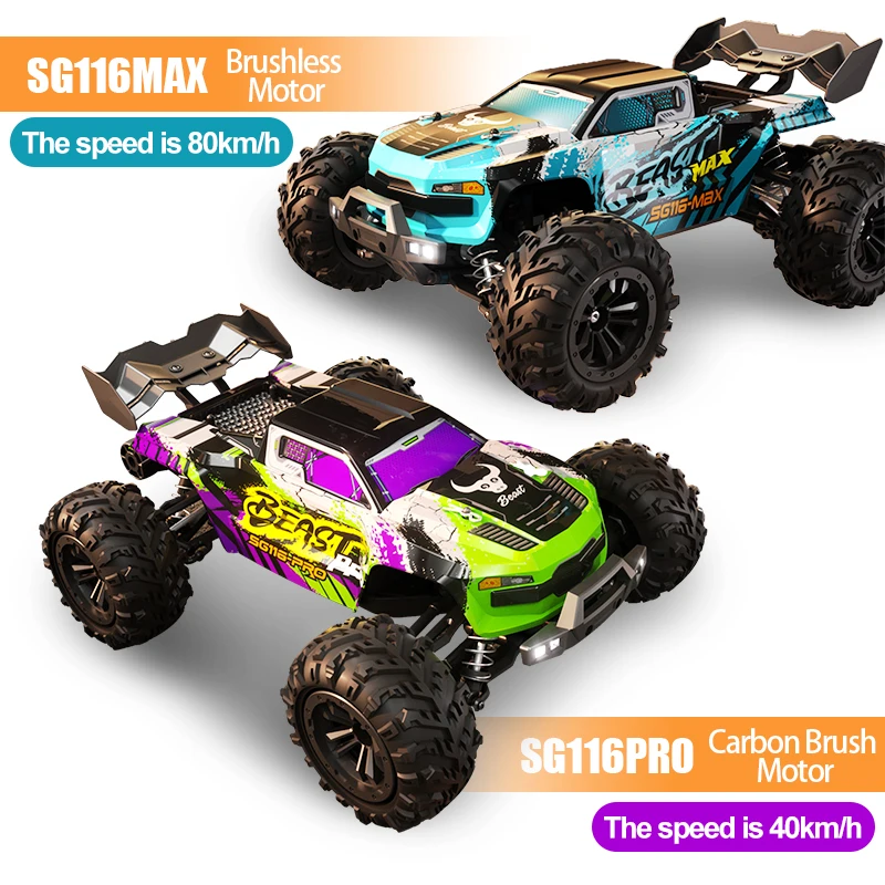 ZLL SG116 MAX RC voiture 80 KM/H haute vitesse tout-terrain dérive voiture sans brosse 4WD voitures de course professionnelles voiture télécommandée pour adultes